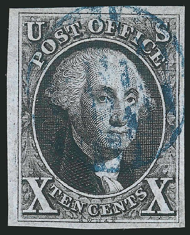 Values of US Stamps Scott Catalog 2 - 1847 10c Franklin. Robert Siegel Auction Galleries, Sep 2014, Sale 1078, Lot 56