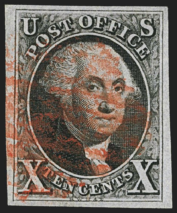 US Stamps Values Scott # 2: 10c 1847 Franklin. Robert Siegel Auction Galleries, Jul 2015, Sale 1107, Lot 36