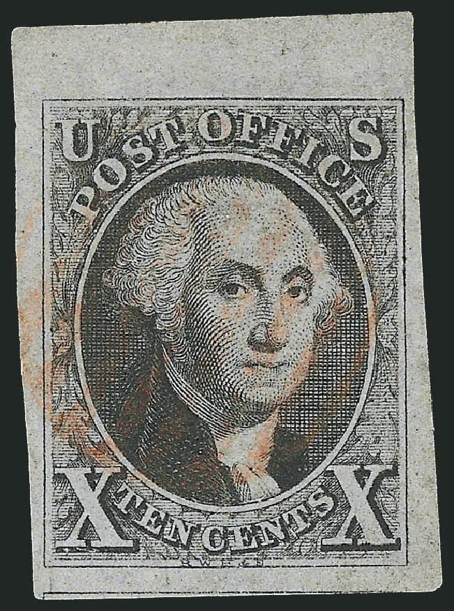 Values of US Stamp Scott Catalog 2 - 10c 1847 Franklin. Robert Siegel Auction Galleries, Dec 2009, Sale 978, Lot 1006
