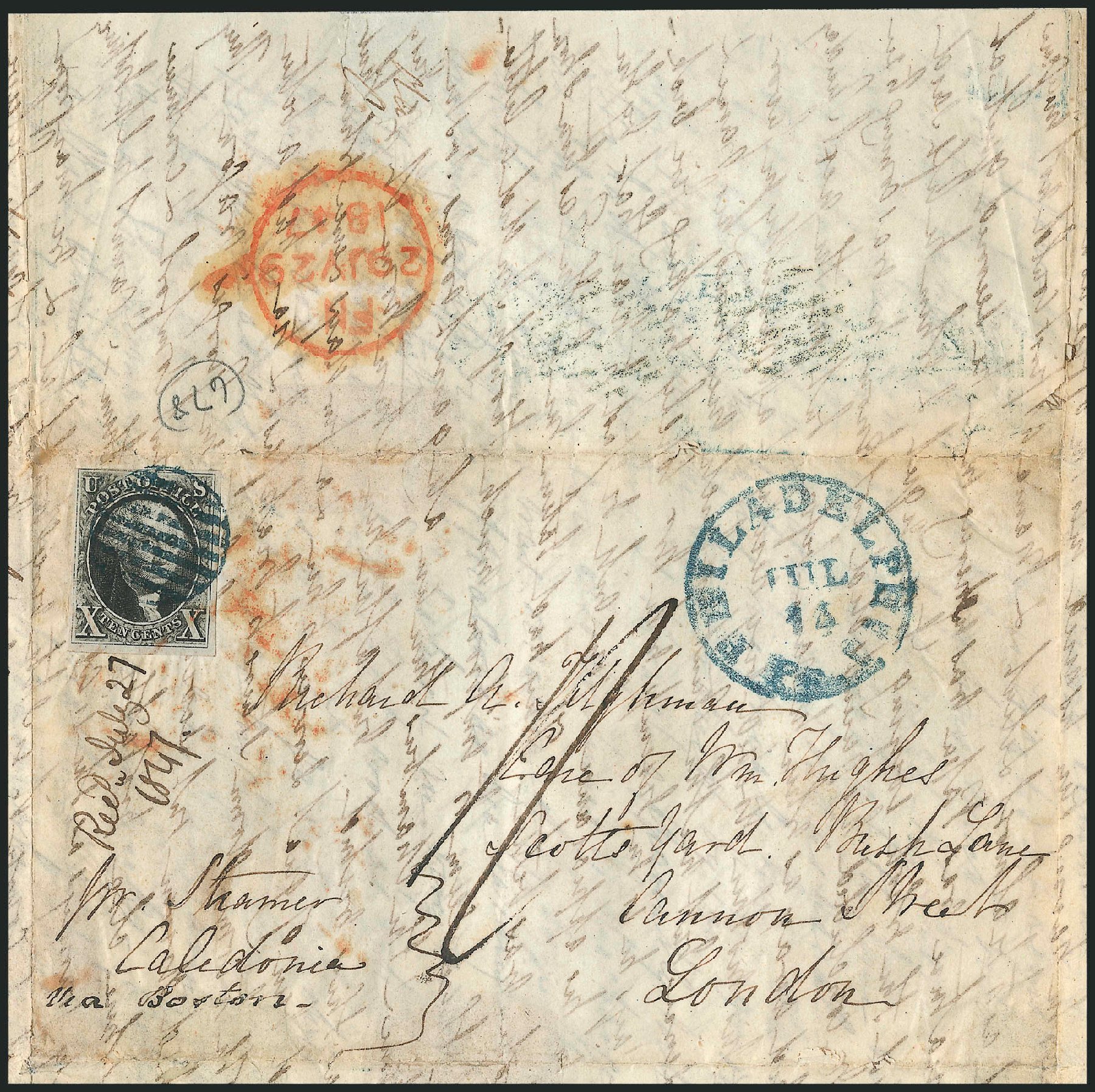 US Stamp Prices Scott Catalogue # 2: 1847 10c Franklin. Robert Siegel Auction Galleries, Sep 2010, Sale 993, Lot 176