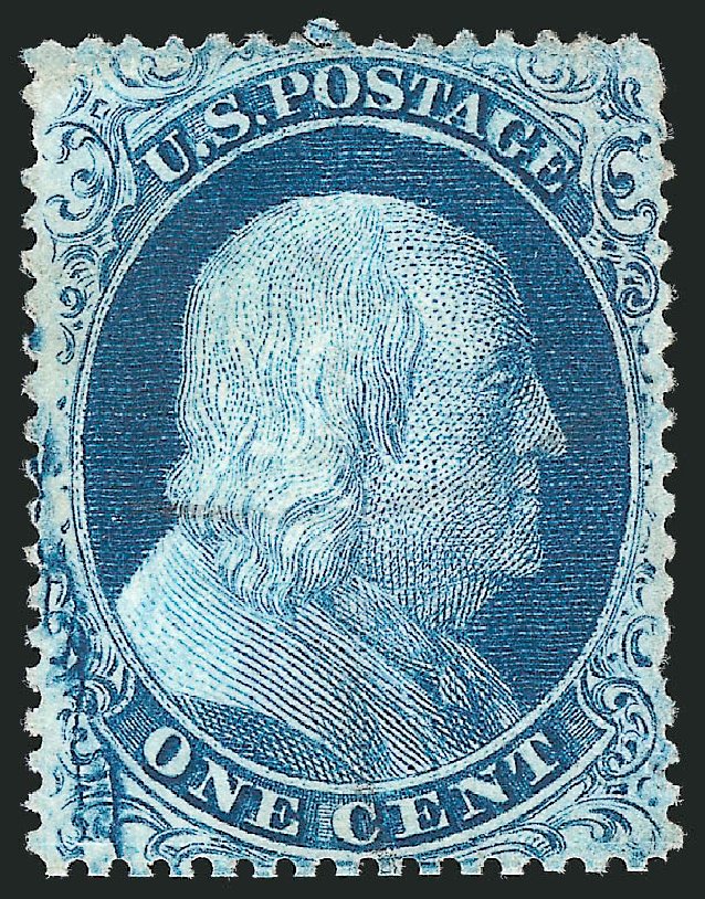 Costs of US Stamps Scott Catalogue 20: 1857 1c Franklin. Robert Siegel Auction Galleries, Mar 2011, Sale 1006, Lot 1067