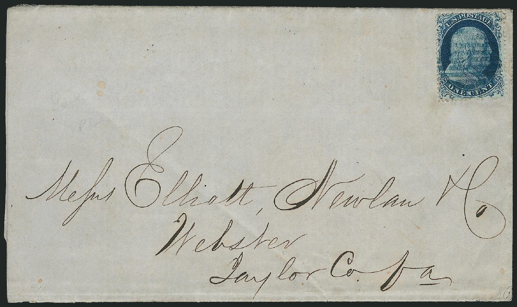 US Stamps Values Scott Catalogue 20 - 1857 1c Franklin. Robert Siegel Auction Galleries, Mar 2011, Sale 1006, Lot 1078
