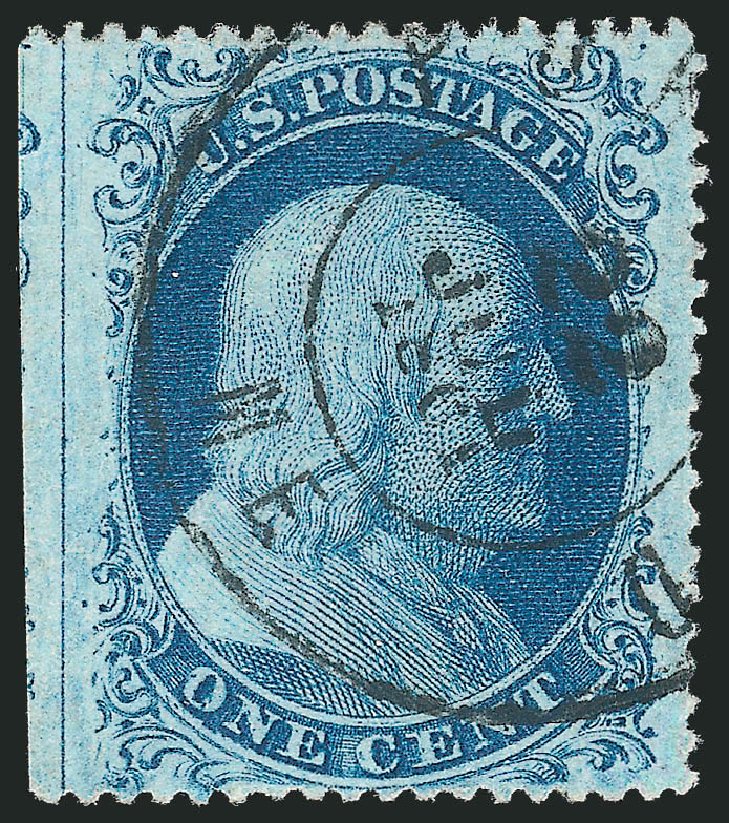 Price of US Stamps Scott Catalog 20 - 1857 1c Franklin. Robert Siegel Auction Galleries, Mar 2011, Sale 1006, Lot 1418