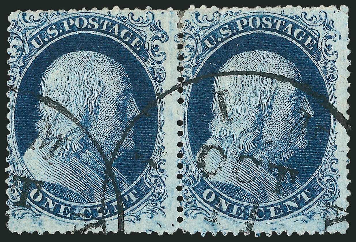 Price of US Stamp Scott Cat. 20 - 1c 1857 Franklin. Robert Siegel Auction Galleries, Nov 2013, Sale 1061, Lot 3408