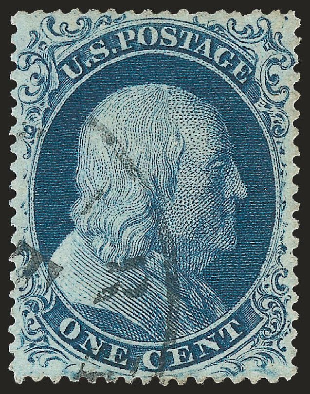 Costs of US Stamp Scott Catalog #20 - 1857 1c Franklin. Robert Siegel Auction Galleries, Jun 2010, Sale 989, Lot 68