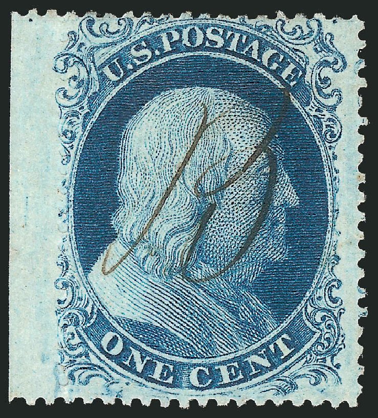 Price of US Stamps Scott Cat. # 20: 1c 1857 Franklin. Robert Siegel Auction Galleries, Mar 2011, Sale 1006, Lot 1129
