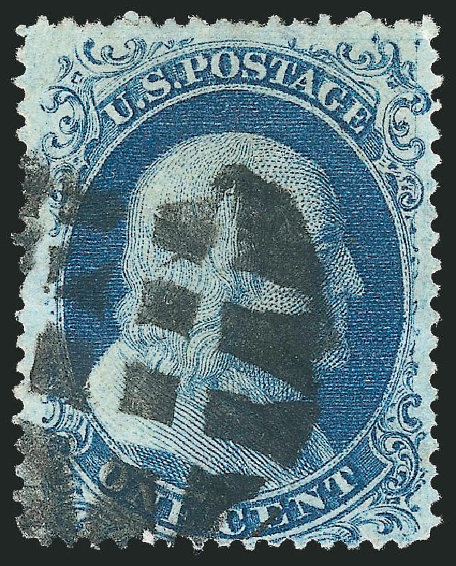 US Stamps Prices Scott Catalogue 20 - 1857 1c Franklin. Robert Siegel Auction Galleries, Mar 2011, Sale 1006, Lot 1429