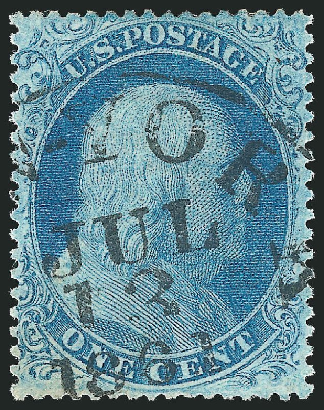 Values of US Stamps Scott # 20: 1857 1c Franklin. Robert Siegel Auction Galleries, Nov 2014, Sale 1084, Lot 3099