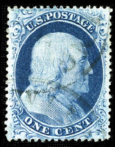 Prices of US Stamps Scott Catalog # 20 - 1857 1c Franklin. Matthew Bennett International, Feb 2012, Sale 340, Lot 100