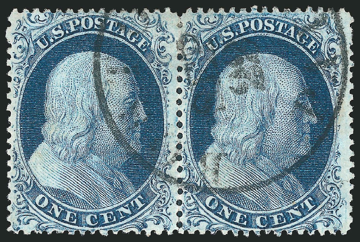 US Stamps Values Scott Catalogue 20 - 1c 1857 Franklin. Robert Siegel Auction Galleries, Mar 2011, Sale 1006, Lot 1060