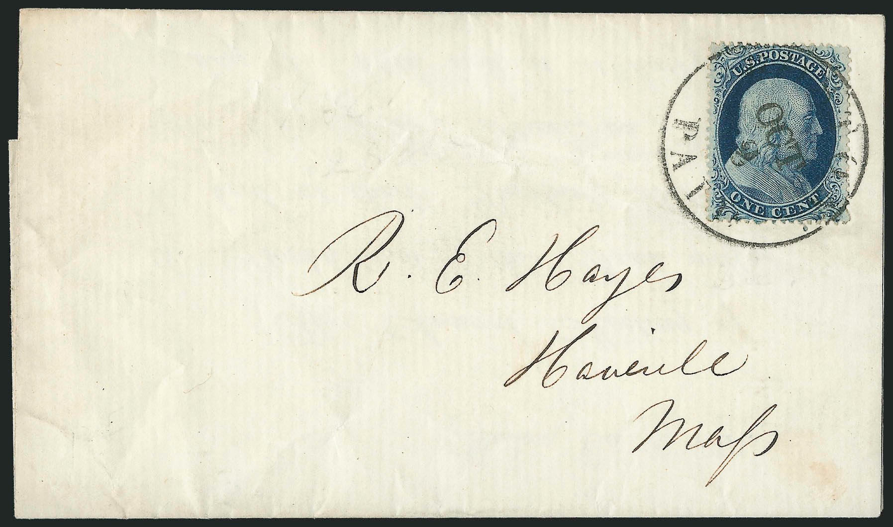 Cost of US Stamp Scott Catalogue 20: 1c 1857 Franklin. Robert Siegel Auction Galleries, Mar 2011, Sale 1006, Lot 1080