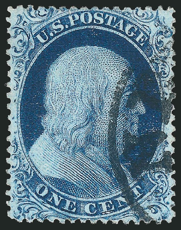 US Stamp Prices Scott Catalogue 20: 1857 1c Franklin. Robert Siegel Auction Galleries, Mar 2011, Sale 1006, Lot 1071