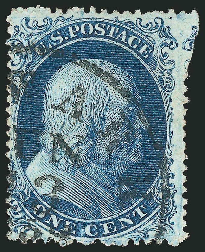 US Stamp Value Scott Catalogue #20: 1c 1857 Franklin. Robert Siegel Auction Galleries, Mar 2011, Sale 1006, Lot 1131