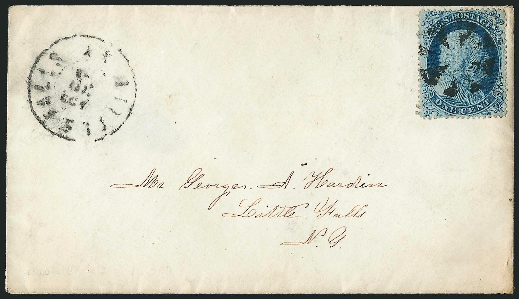 Prices of US Stamp Scott Catalog 20: 1857 1c Franklin. Robert Siegel Auction Galleries, Mar 2011, Sale 1006, Lot 1431