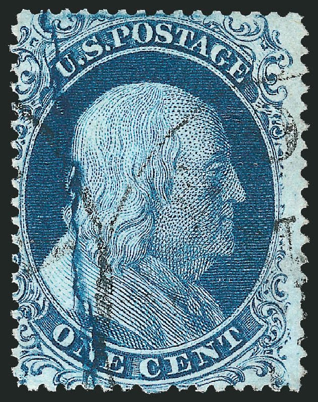 US Stamps Price Scott Catalogue # 20 - 1c 1857 Franklin. Robert Siegel Auction Galleries, Mar 2011, Sale 1007, Lot 2141