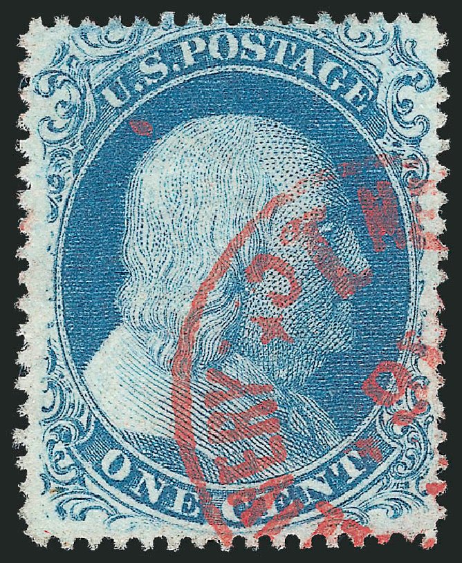 Price of US Stamp Scott Catalog # 20: 1857 1c Franklin. Robert Siegel Auction Galleries, Oct 2010, Sale 997, Lot 5221