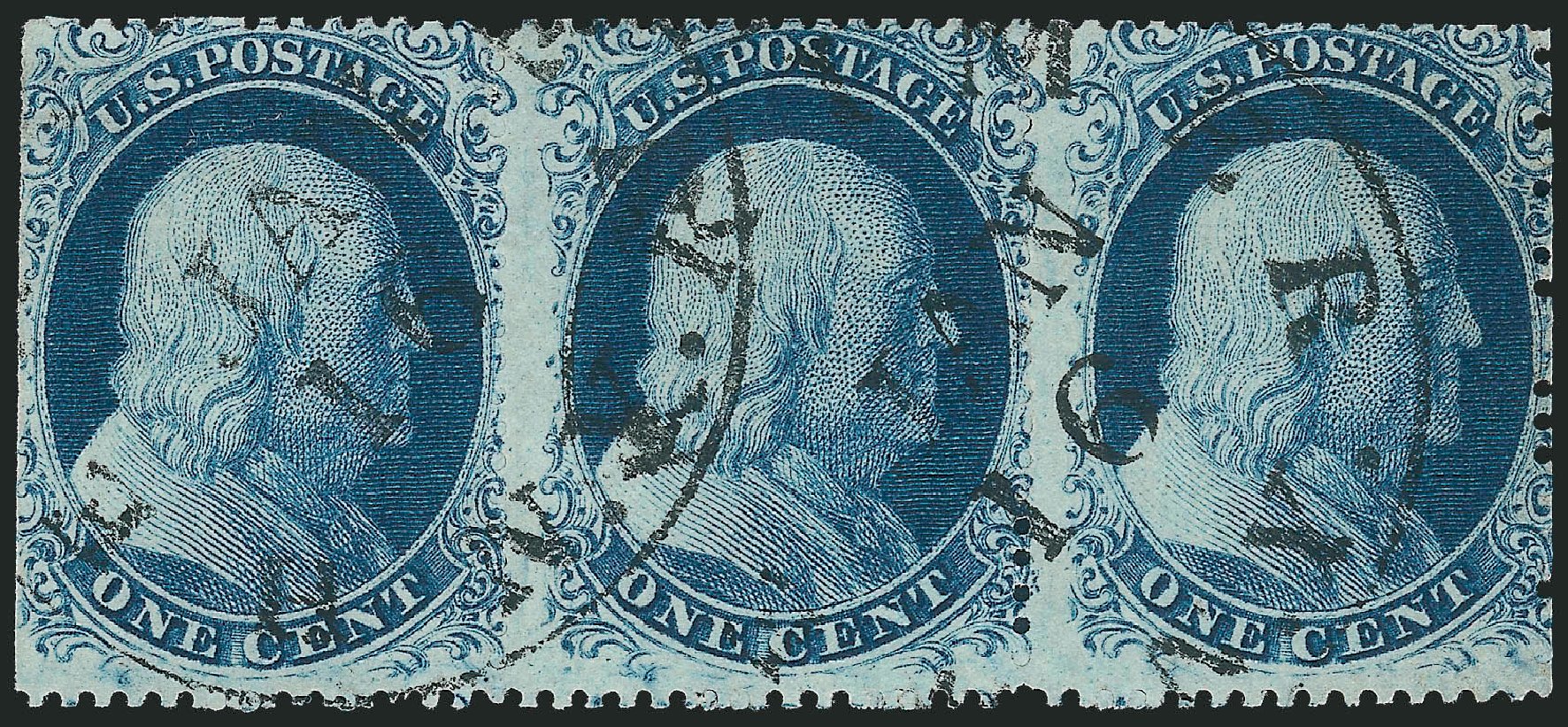 Price of US Stamp Scott Cat. # 20 - 1c 1857 Franklin. Robert Siegel Auction Galleries, Mar 2011, Sale 1006, Lot 1134