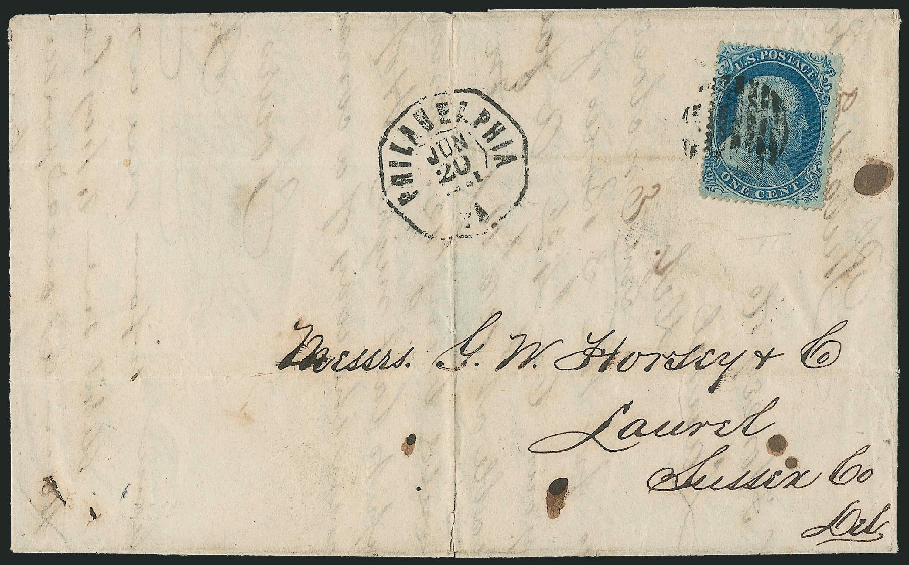 Costs of US Stamps Scott Catalog # 20 - 1c 1857 Franklin. Robert Siegel Auction Galleries, Mar 2011, Sale 1006, Lot 1534