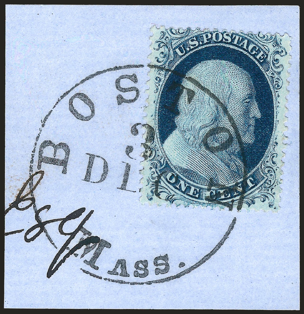 Costs of US Stamps Scott 20 - 1c 1857 Franklin. Robert Siegel Auction Galleries, Oct 2008, Sale 963, Lot 294