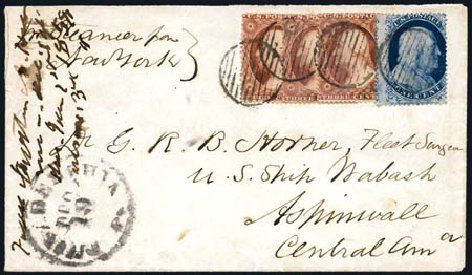 US Stamps Values Scott Catalog 20 - 1c 1857 Franklin. Harmer-Schau Auction Galleries, Jul 2010, Sale 86, Lot 335