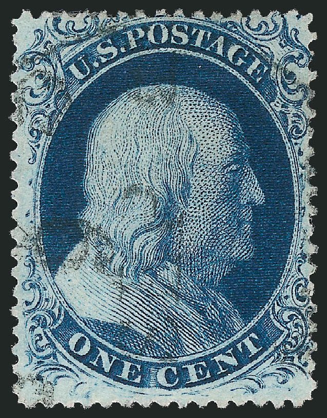 Price of US Stamp Scott Catalogue #20: 1857 1c Franklin. Robert Siegel Auction Galleries, Mar 2011, Sale 1006, Lot 1125