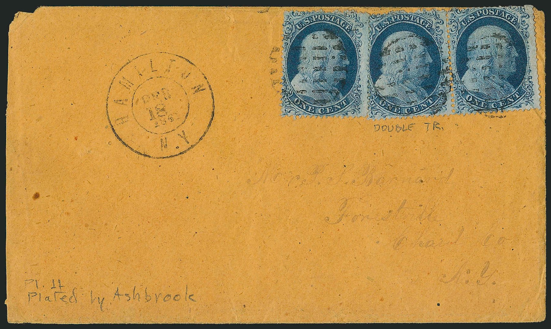 Values of US Stamp Scott Catalogue 20 - 1c 1857 Franklin. Robert Siegel Auction Galleries, Mar 2011, Sale 1006, Lot 1425