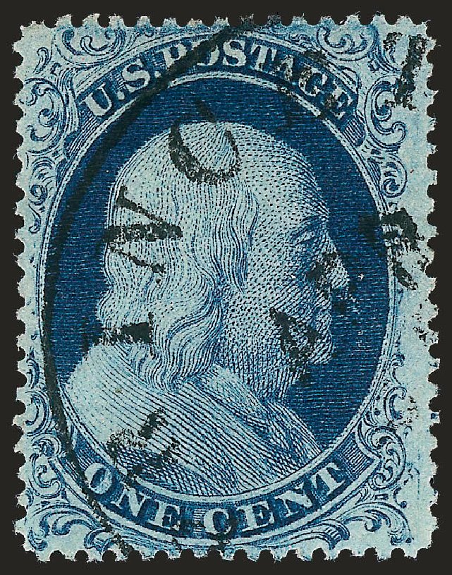 US Stamp Price Scott Catalogue #20: 1857 1c Franklin. Robert Siegel Auction Galleries, Oct 2008, Sale 963, Lot 325