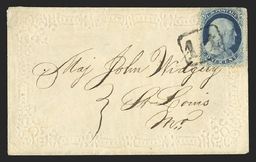 US Stamps Prices Scott Cat. # 20 - 1c 1857 Franklin. Spink Shreves Galleries, Nov 2012, Sale 141, Lot 35