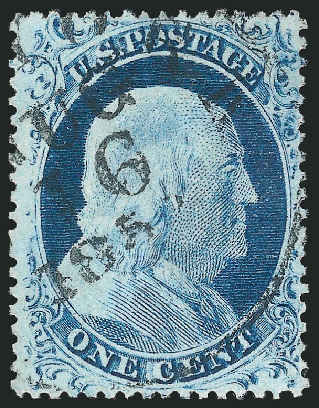 Costs of US Stamps Scott Cat. 20: 1857 1c Franklin. Robert Siegel Auction Galleries, Mar 2011, Sale 1006, Lot 1002