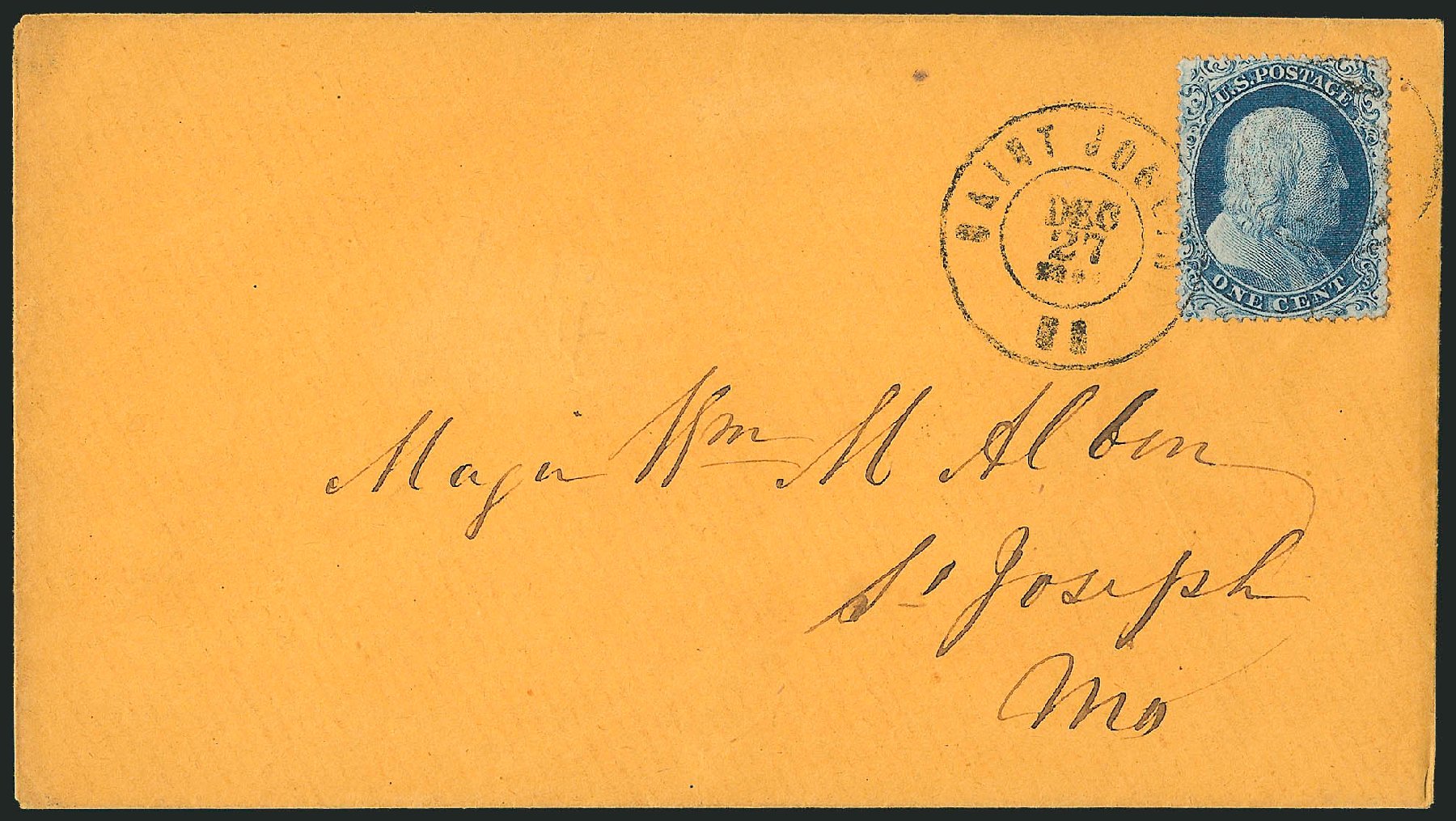 US Stamp Values Scott Catalog 20: 1c 1857 Franklin. Robert Siegel Auction Galleries, Mar 2011, Sale 1006, Lot 1432