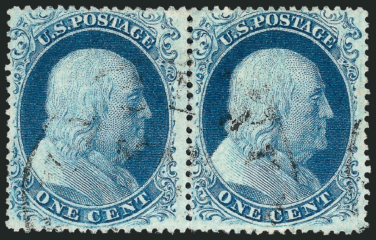 Prices of US Stamp Scott Cat. #20: 1857 1c Franklin. Robert Siegel Auction Galleries, Sep 2008, Sale 962, Lot 2263