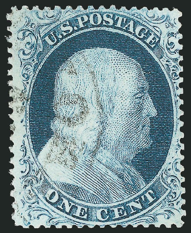 Value of US Stamps Scott # 20 - 1c 1857 Franklin. Robert Siegel Auction Galleries, Oct 2008, Sale 963, Lot 293