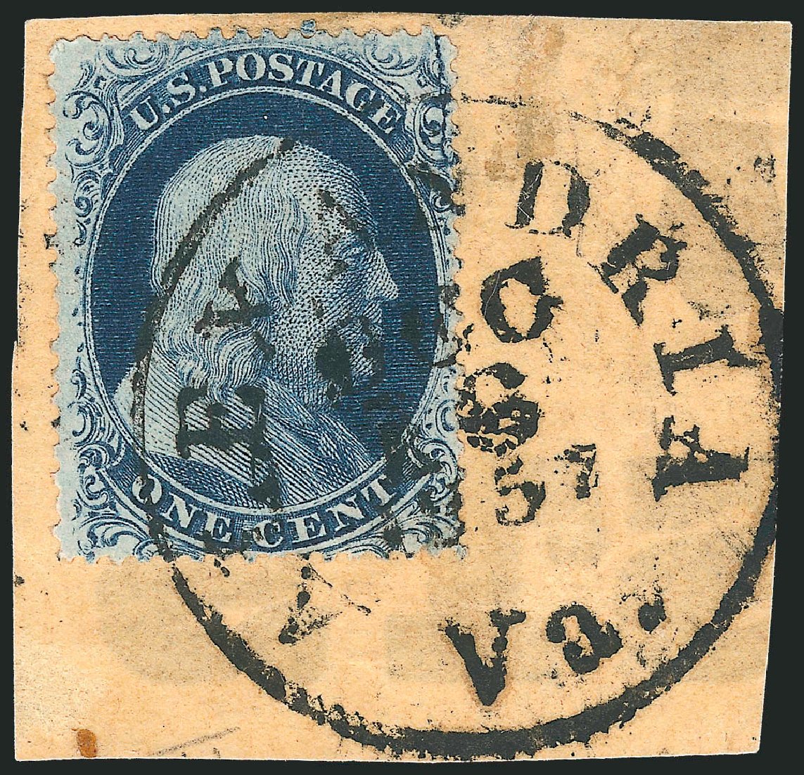 Cost of US Stamp Scott Cat. # 20: 1c 1857 Franklin. Robert Siegel Auction Galleries, Mar 2011, Sale 1006, Lot 1066