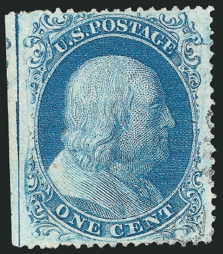 US Stamp Prices Scott Catalogue 20 - 1857 1c Franklin. Robert Siegel Auction Galleries, Mar 2011, Sale 1006, Lot 1506