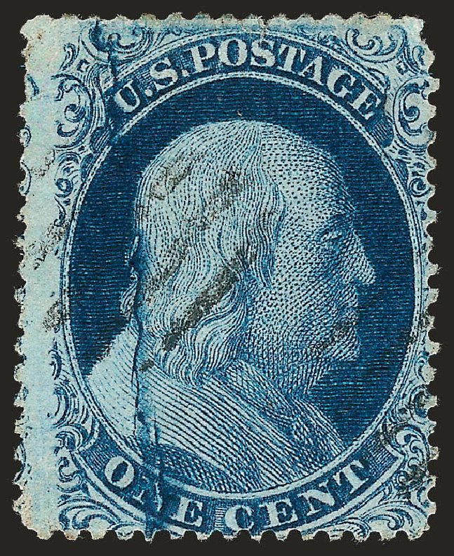 Costs of US Stamp Scott Cat. 20 - 1857 1c Franklin. Robert Siegel Auction Galleries, Oct 2008, Sale 963, Lot 296