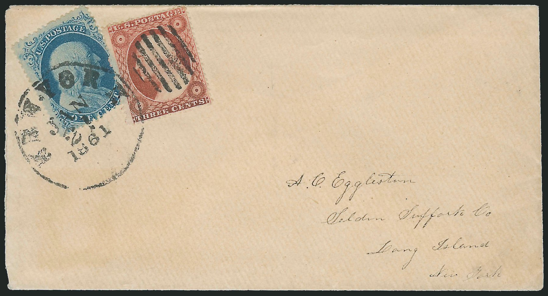 Values of US Stamp Scott Catalogue 20 - 1857 1c Franklin. Robert Siegel Auction Galleries, Dec 2008, Sale 964, Lot 106