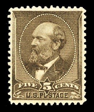 Costs of US Stamp Scott Catalog #205 - 1882 5c Garfield. Cherrystone Auctions, Jul 2015, Sale 201507, Lot 2077