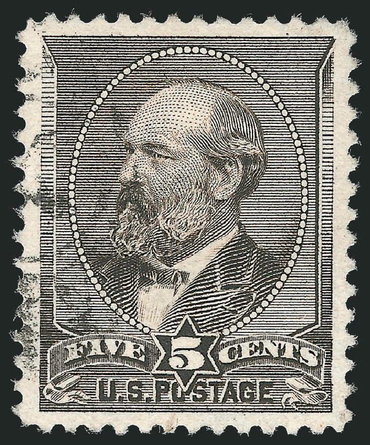 US Stamp Price Scott Cat. 205: 1882 5c Garfield. Robert Siegel Auction Galleries, Dec 2012, Sale 1037, Lot 1757