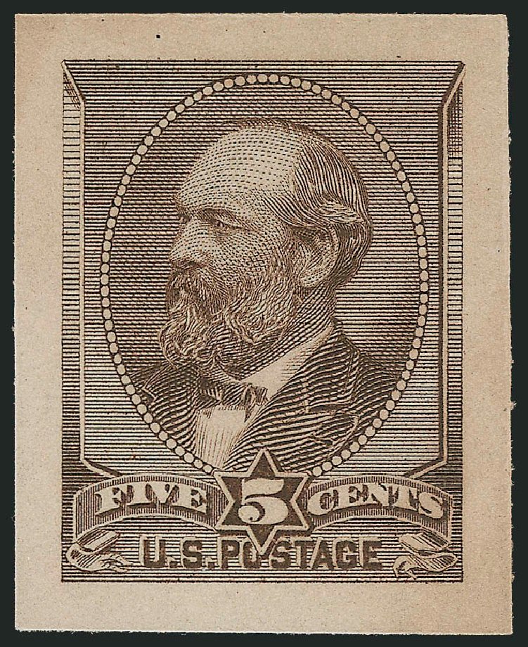 US Stamps Value Scott Catalog #205: 5c 1882 Garfield. Robert Siegel Auction Galleries, Dec 2012, Sale 1037, Lot 1178