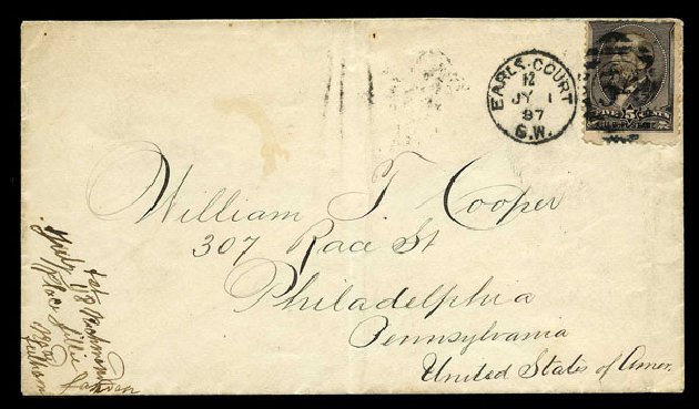 Costs of US Stamps Scott Catalogue 205 - 1882 5c Garfield. Harmer-Schau Auction Galleries, Aug 2015, Sale 106, Lot 1579