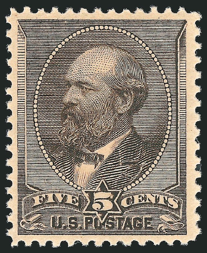 Values of US Stamps Scott #205 - 1882 5c Garfield. Robert Siegel Auction Galleries, Sep 2009, Sale 976, Lot 1619
