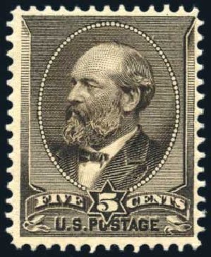 Costs of US Stamp Scott Catalogue 205: 1882 5c Garfield. Harmer-Schau Auction Galleries, Jun 2008, Sale 78, Lot 1391