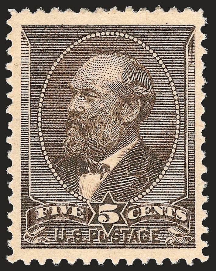 US Stamps Price Scott # 205: 5c 1882 Garfield. Robert Siegel Auction Galleries, Jun 2010, Sale 992, Lot 2251