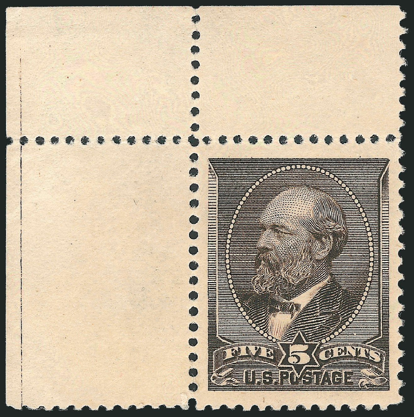 Costs of US Stamps Scott # 205 - 1882 5c Garfield. Robert Siegel Auction Galleries, Dec 2009, Sale 978, Lot 1045