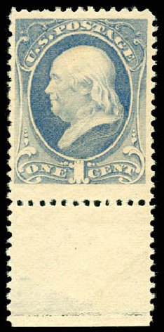 Costs of US Stamp Scott Catalogue 206 - 1882 1c Franklin. Matthew Bennett International, Jun 2008, Sale 328, Lot 697