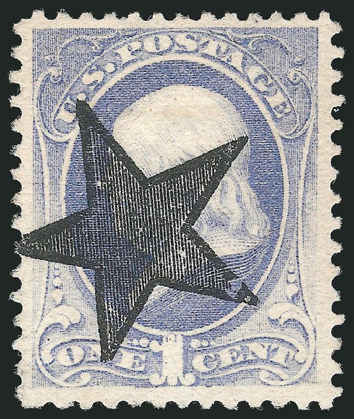 US Stamp Value Scott Catalog #206: 1882 1c Franklin. Robert Siegel Auction Galleries, Dec 2012, Sale 1037, Lot 1758