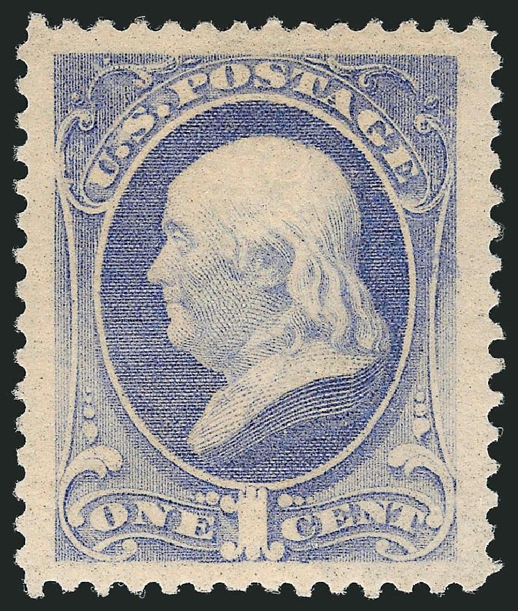 Costs of US Stamps Scott Cat. #206 - 1c 1882 Franklin. Robert Siegel Auction Galleries, Mar 2012, Sale 1019, Lot 521