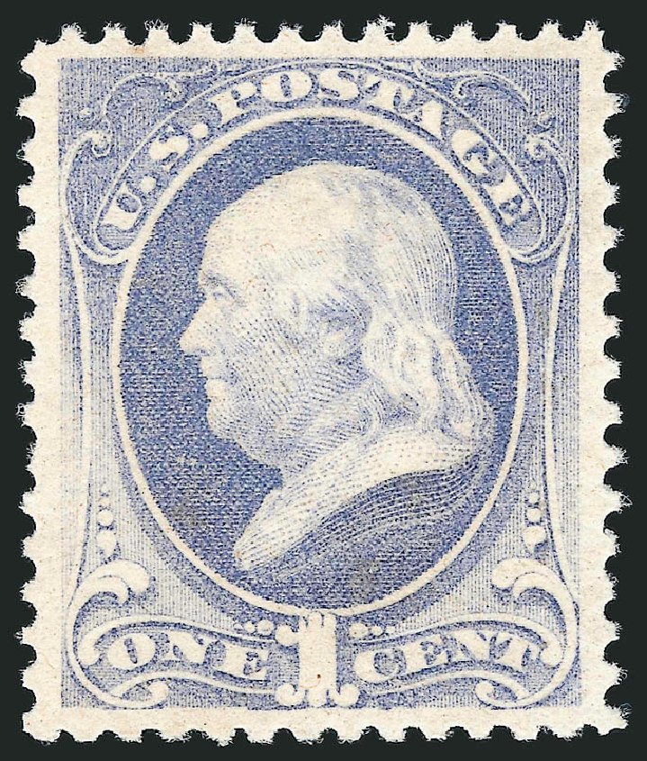 Value of US Stamps Scott Cat. 206: 1c 1882 Franklin. Robert Siegel Auction Galleries, Sep 2009, Sale 976, Lot 1621