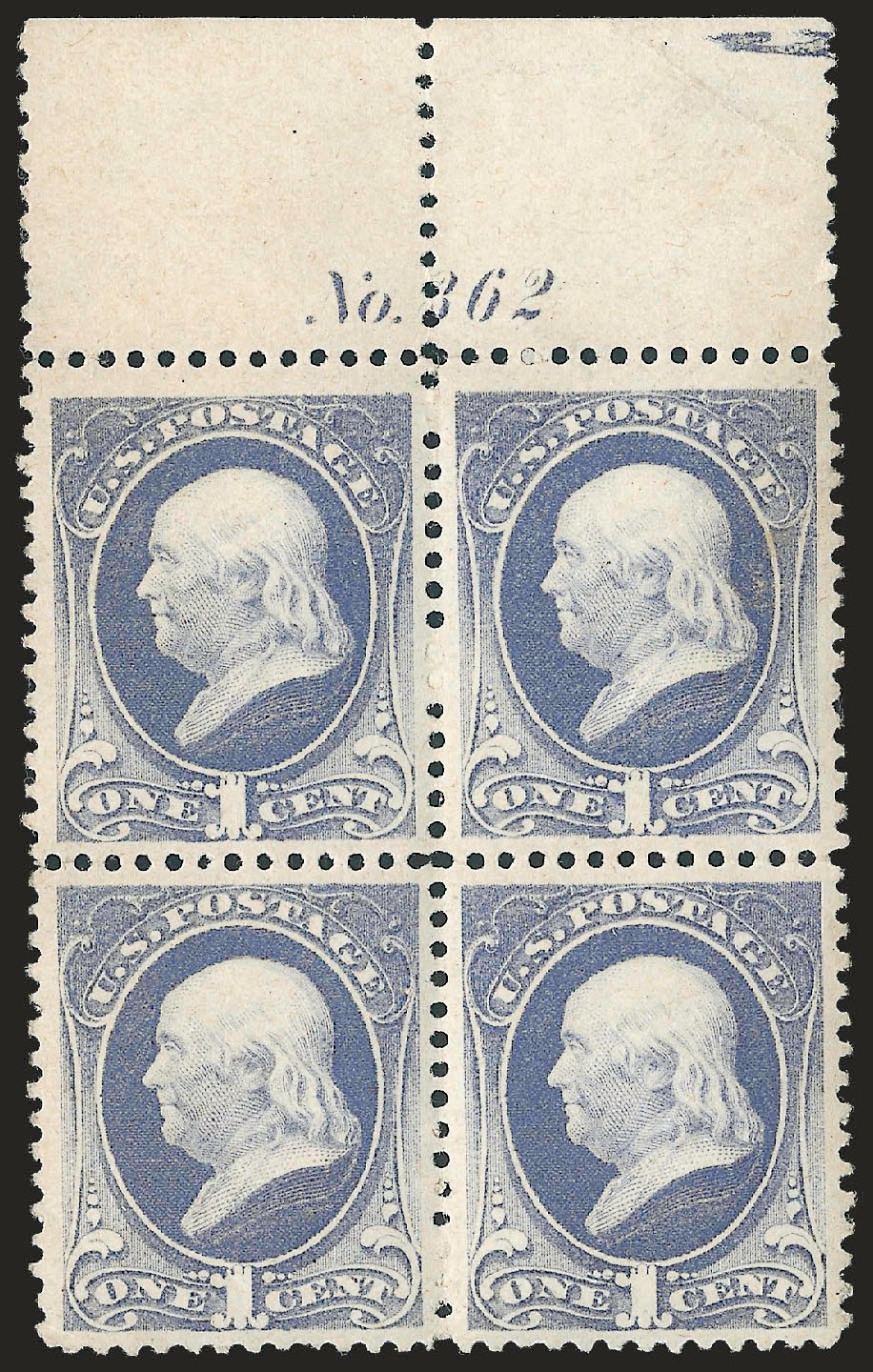 Price of US Stamp Scott # 206: 1882 1c Franklin. Robert Siegel Auction Galleries, Dec 2009, Sale 982, Lot 5501