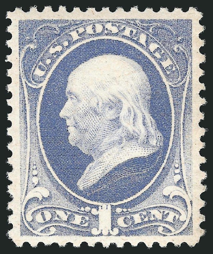 Price of US Stamp Scott Catalogue #206: 1882 1c Franklin. Robert Siegel Auction Galleries, Mar 2014, Sale 1067, Lot 1184